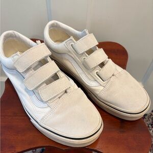 Vans Old Skool V Cream Velcro Sneakers